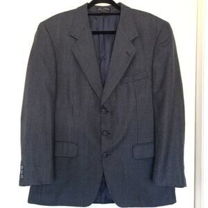 Options by Stafford checkered wool blend suit jacket 44R
